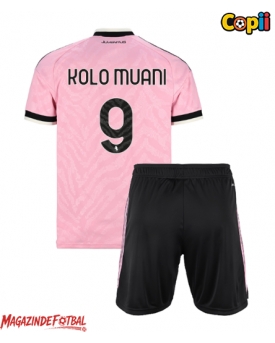 Juventus Randal Kolo Muani #9 Echipament de Fotbal Replică 2026-27 Copii Deplasare (+ Șorturi)